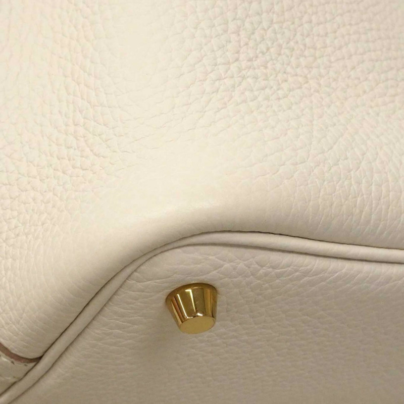 愛馬仕 Picotin Lock PM 手提包，Taurillon Clemence 皮革，珍珠灰，W 印記，女士，P2765422-5