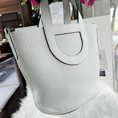Hermes/愛馬仕 白色In the loop 18豬鼻子菜籃子-8