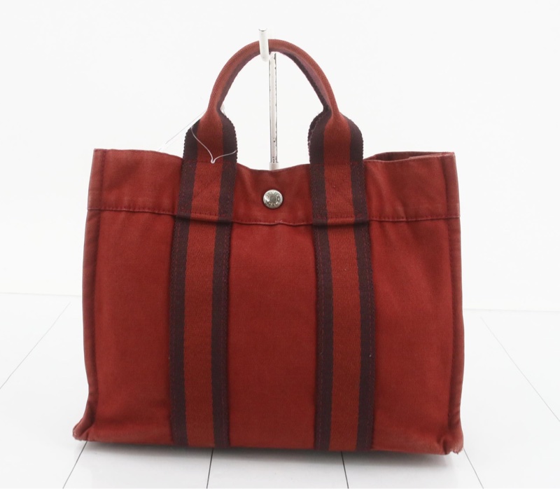 【超低價用愛馬仕😍耐用不怕摔】𝙃𝙀𝙍𝙈𝙀𝙎 Fourre Tout帆布手提袋 中古包-1