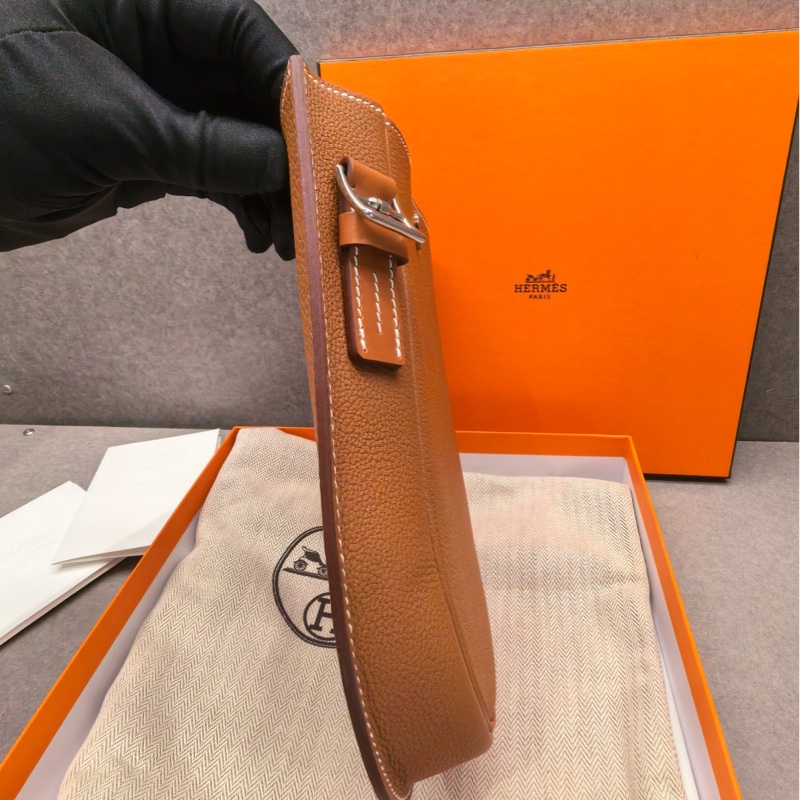 Hermes愛馬仕 金棕銀扣 perspective cavaliere21歪歪包 U刻 H皮-2