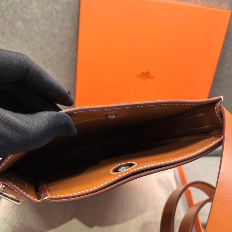 Hermes愛馬仕 金棕銀扣 perspective cavaliere21歪歪包 U刻 H皮-5