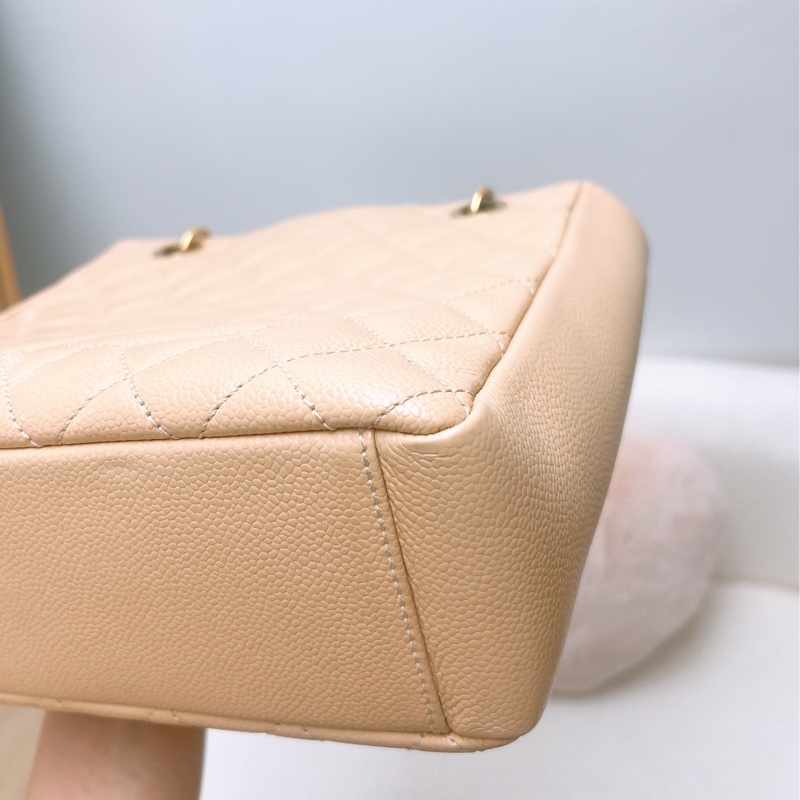 Chanel PST 奶茶牛皮托特包-3