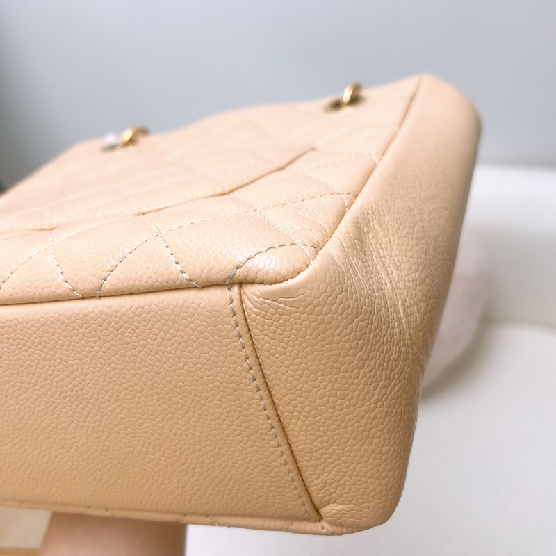 Chanel PST 奶茶牛皮托特包-6