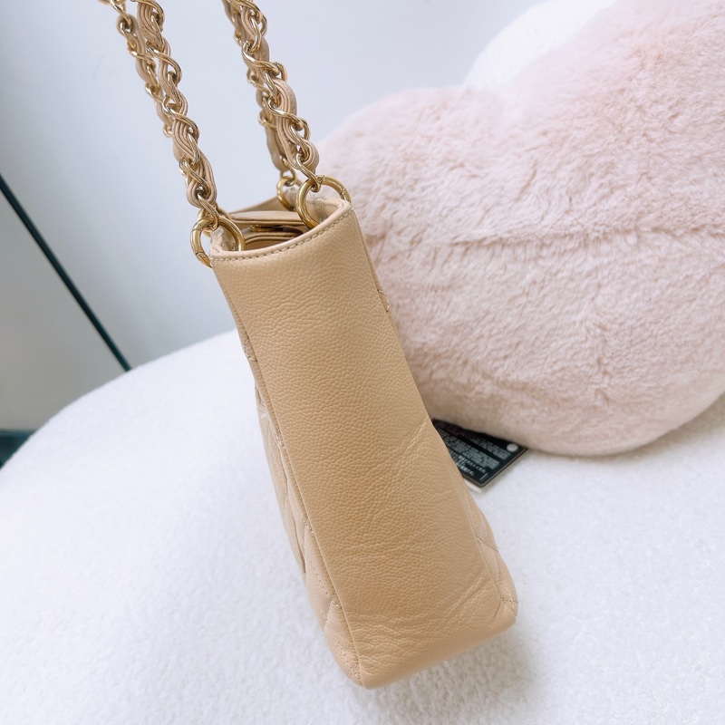 Chanel PST 奶茶牛皮托特包-8