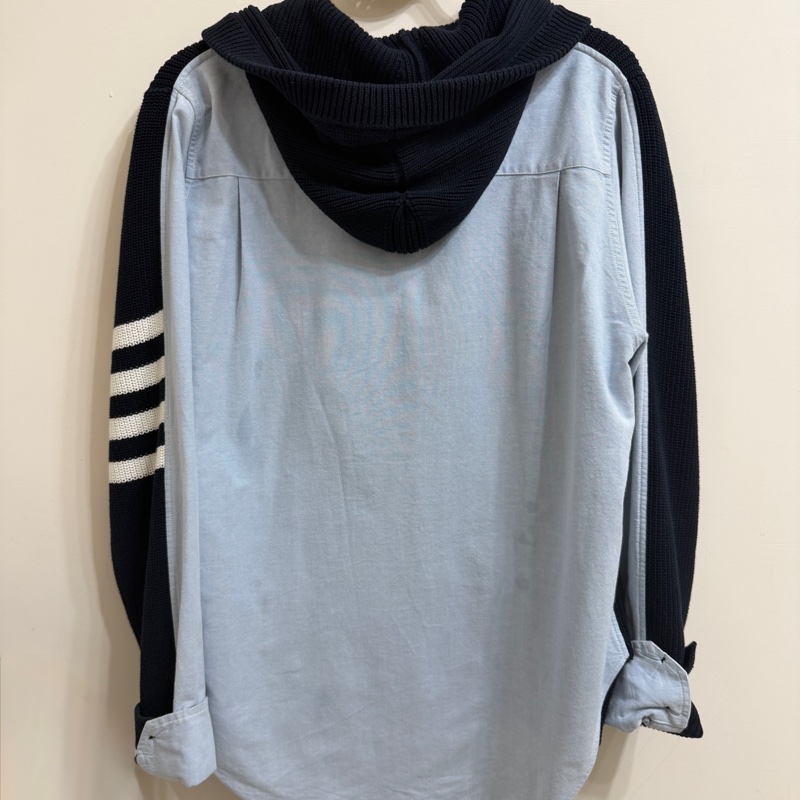 Thom Browne 拼接襯衫開襟外套-1