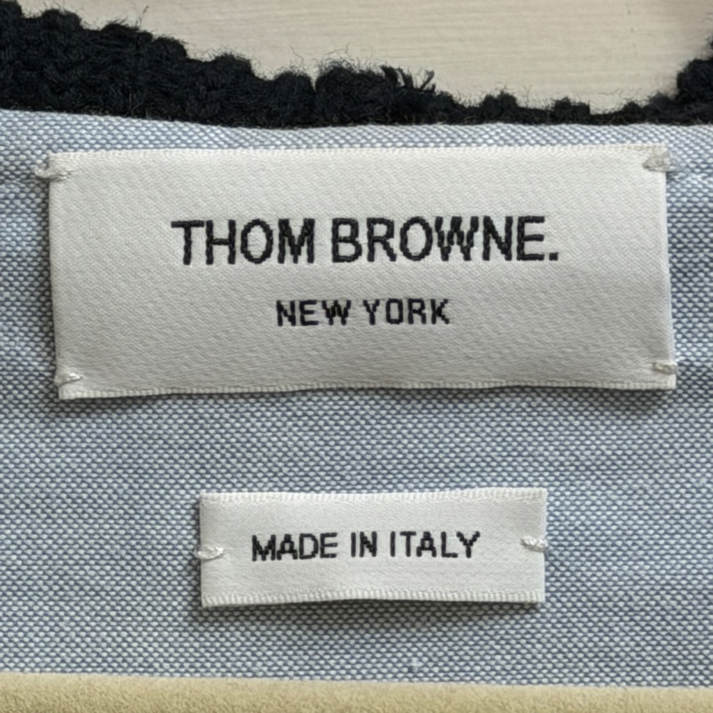 Thom Browne 拼接襯衫開襟外套-2