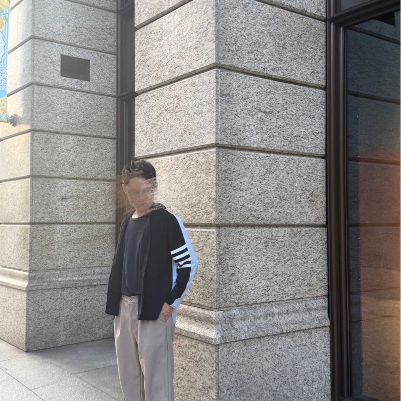 Thom Browne 拼接襯衫開襟外套-6