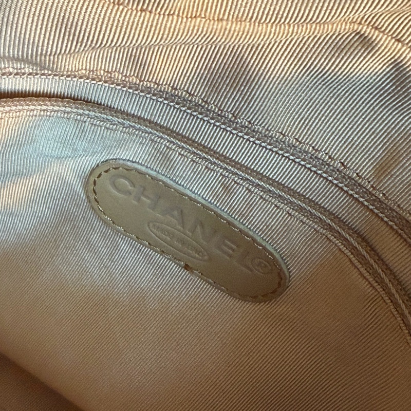 Chanel 香奈兒  粗縫線 手提 波士頓包  32*20*15-15