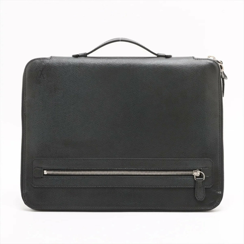 路易威登 Taiga Vladimir M32612 Ardoise 男士皮革第二包手拿包-0