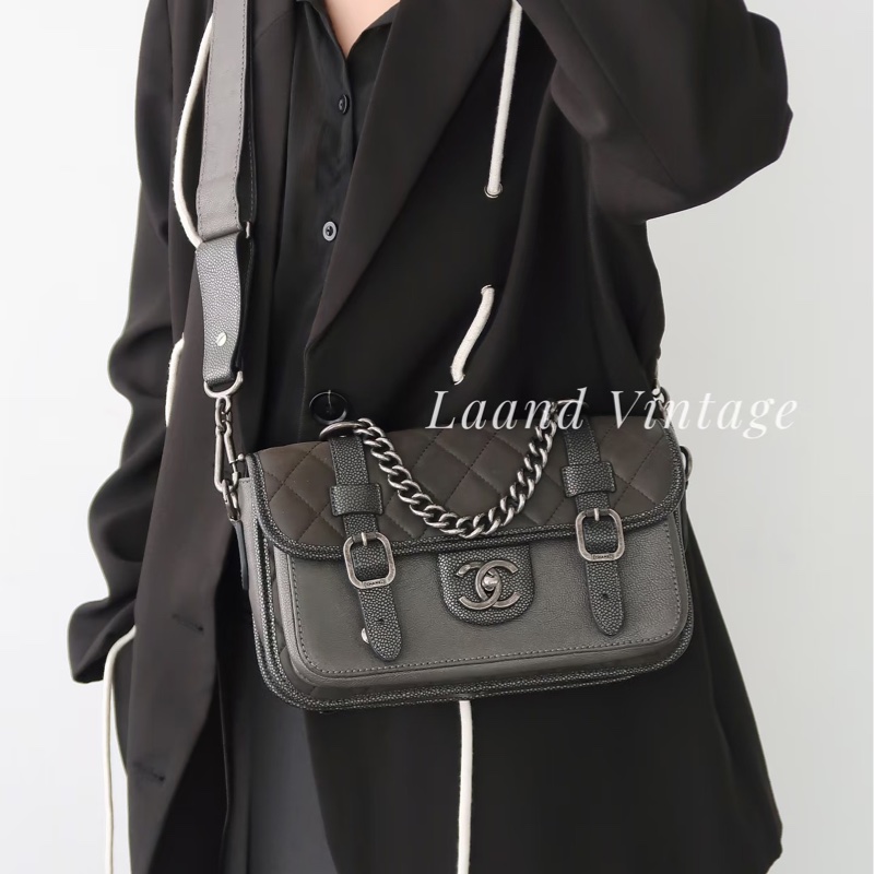 限量款全配❤️ 香奈兒 #珍珠魚皮 #荔枝皮 #劍橋包 #孟買cf 劉雯同款-3