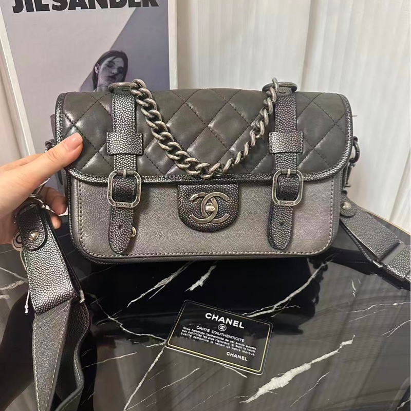 限量款全配❤️ 香奈兒 #珍珠魚皮 #荔枝皮 #劍橋包 #孟買cf 劉雯同款-4