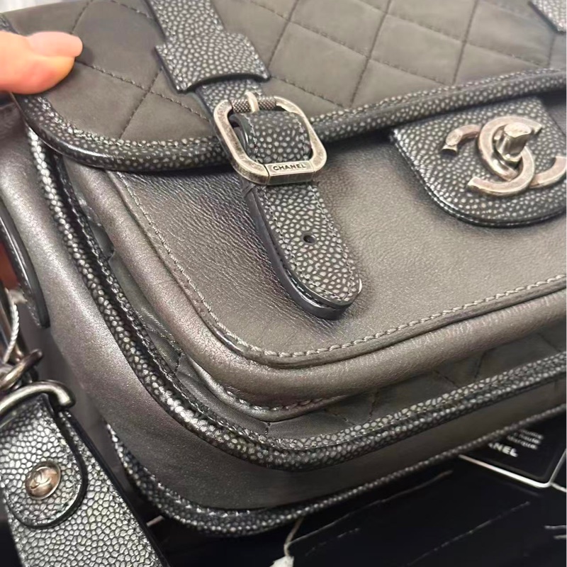 限量款全配❤️ 香奈兒 #珍珠魚皮 #荔枝皮 #劍橋包 #孟買cf 劉雯同款-7