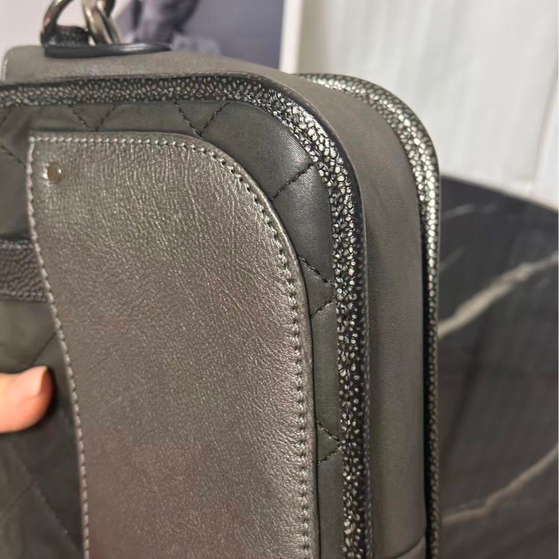 限量款全配❤️ 香奈兒 #珍珠魚皮 #荔枝皮 #劍橋包 #孟買cf 劉雯同款-12