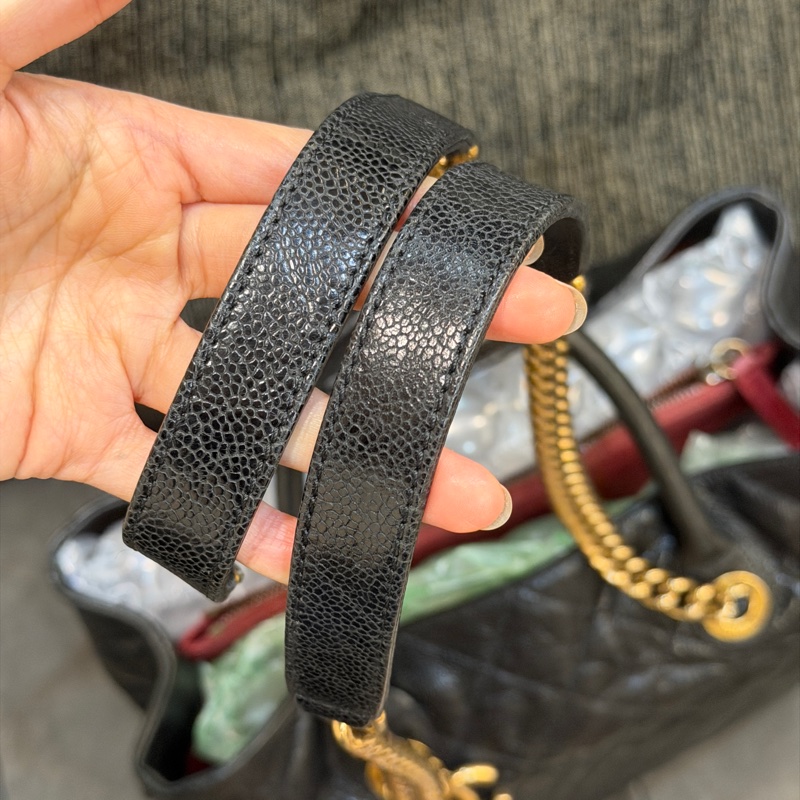 🈶保卡❤️ 香奈兒 #黑金 #荔枝皮 #托特包 #孟買系列-6