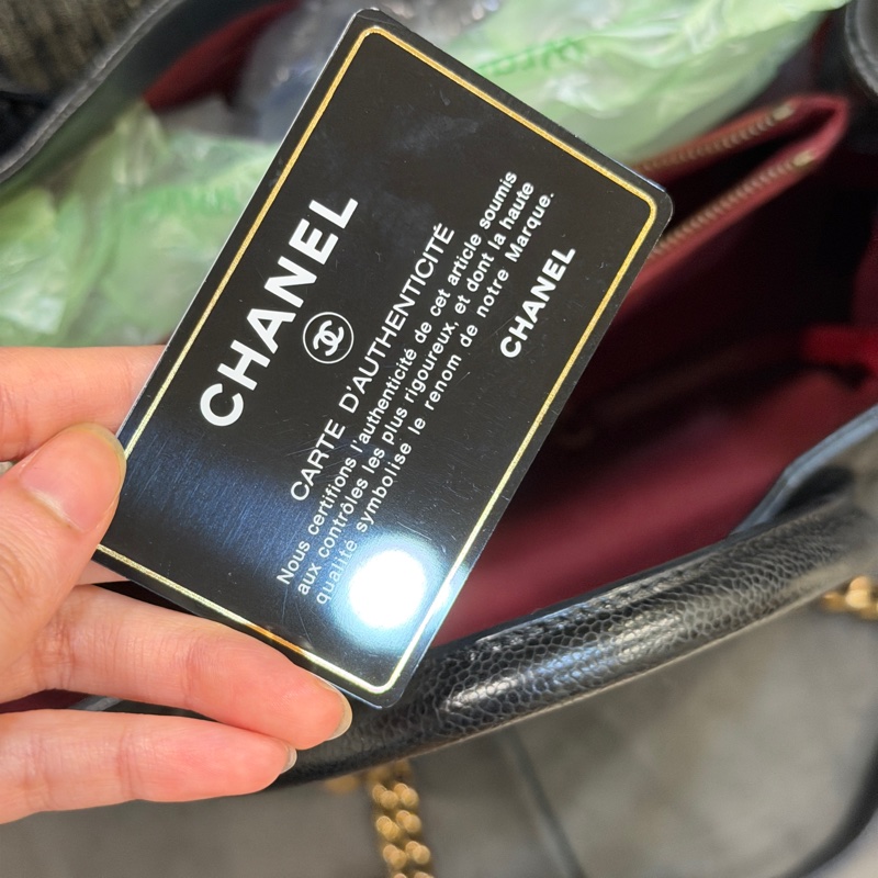🈶保卡❤️ 香奈兒 #黑金 #荔枝皮 #托特包 #孟買系列-17