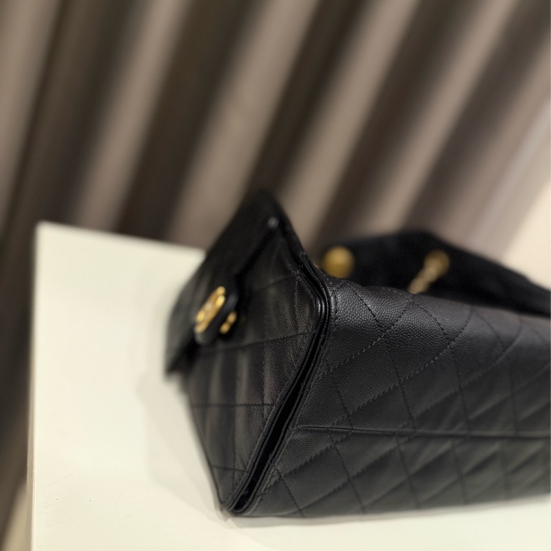 （99新美包）Chanel香奈兒 25bag 小號黑金-6