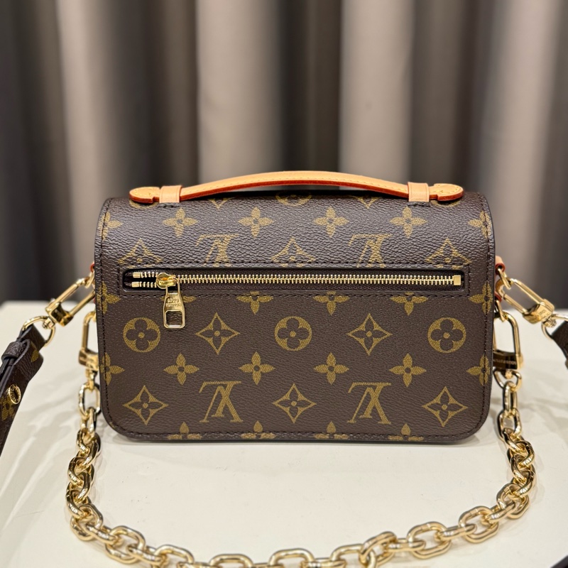 （極新甜價）Louis vuitton路易威登LV 老花鏈條小郵差包-2