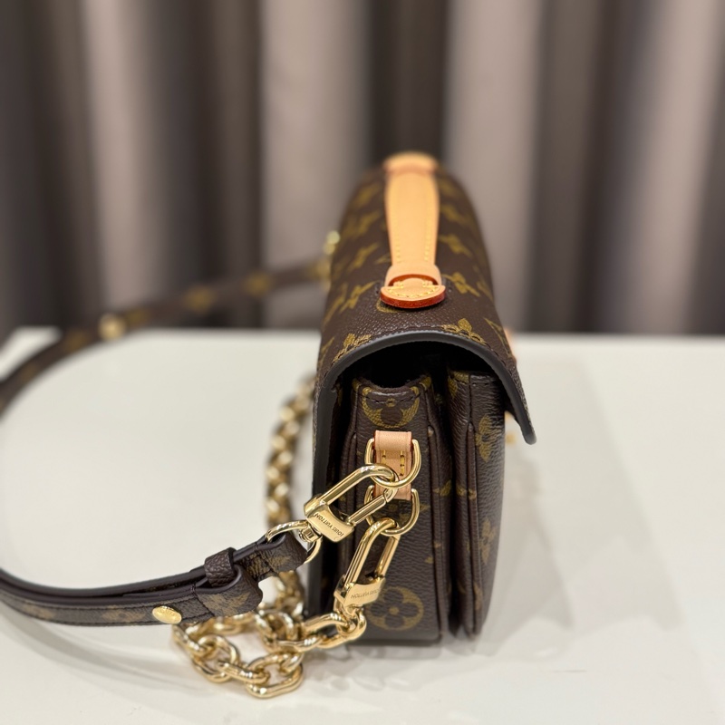 （極新甜價）Louis vuitton路易威登LV 老花鏈條小郵差包-4