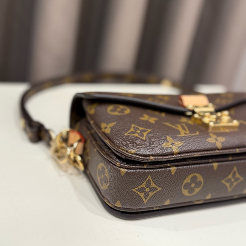 （極新甜價）Louis vuitton路易威登LV 老花鏈條小郵差包-6