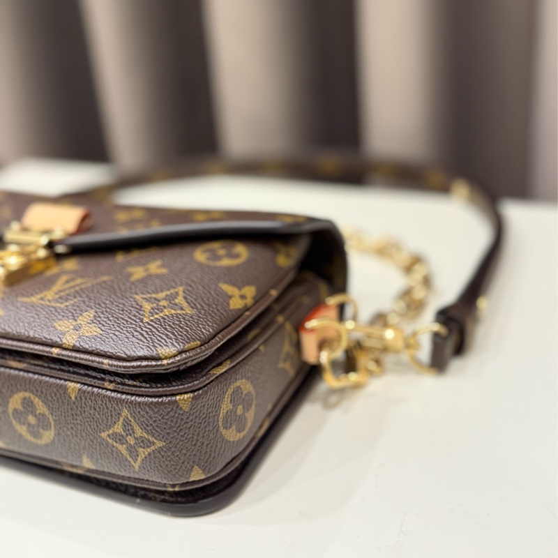 （極新甜價）Louis vuitton路易威登LV 老花鏈條小郵差包-7
