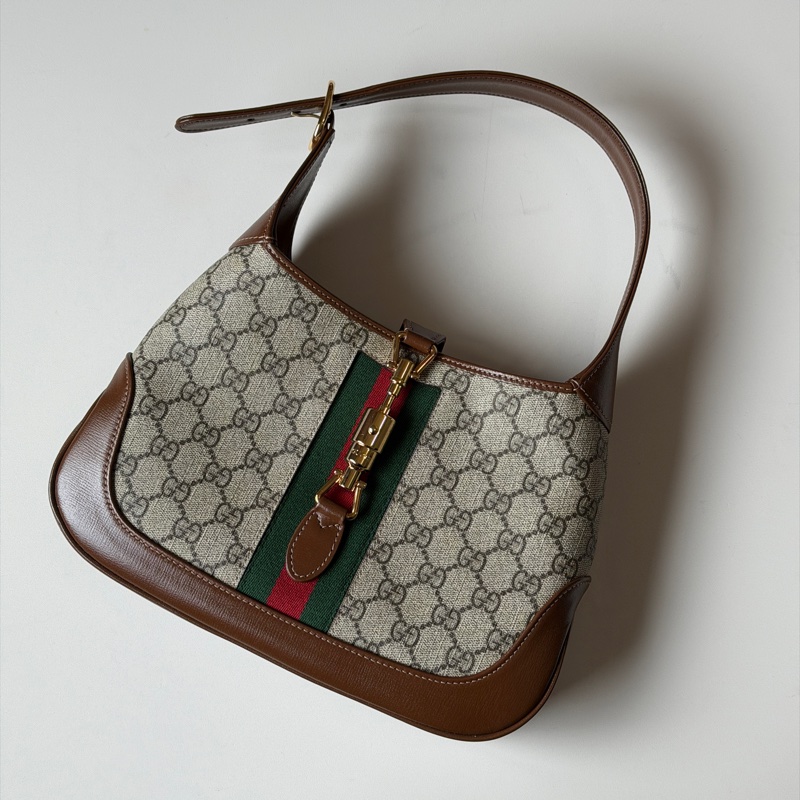 914intheair『全新閒置』IU李知恩同款Gucci Jackie 1961 賈姬包small小號老花-10