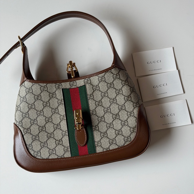 914intheair『全新閒置』IU李知恩同款Gucci Jackie 1961 賈姬包small小號老花-12