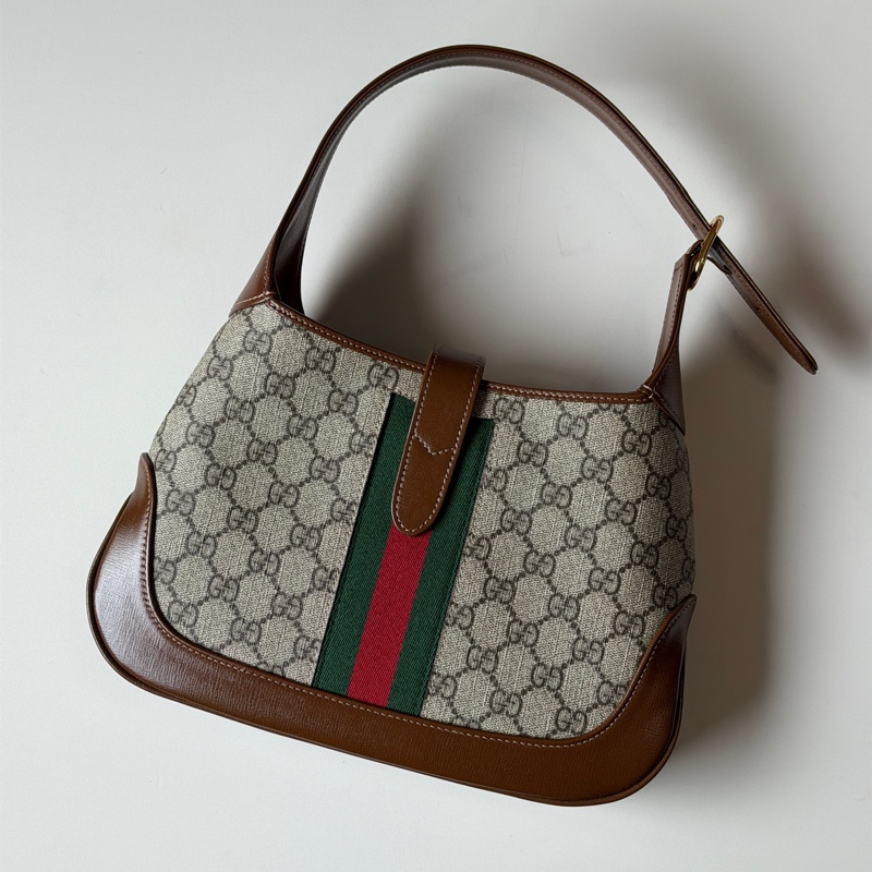 914intheair『全新閒置』IU李知恩同款Gucci Jackie 1961 賈姬包small小號老花-13