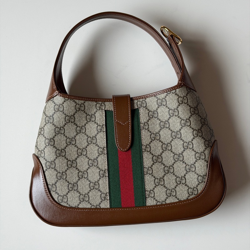 914intheair『全新閒置』IU李知恩同款Gucci Jackie 1961 賈姬包small小號老花-14