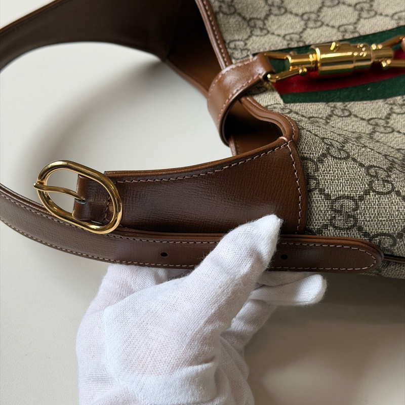 914intheair『全新閒置』IU李知恩同款Gucci Jackie 1961 賈姬包small小號老花-26