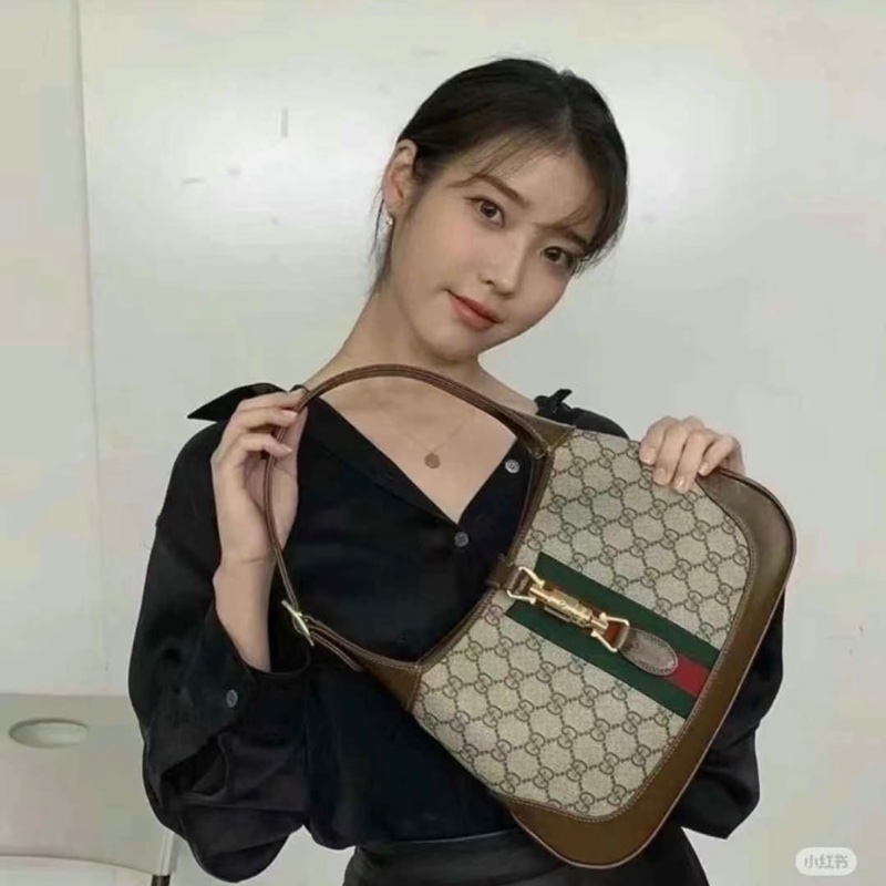 914intheair『全新閒置』IU李知恩同款Gucci Jackie 1961 賈姬包small小號老花-0