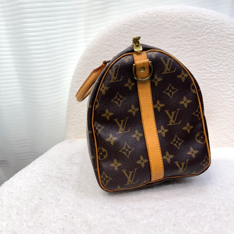 路易威登LV Speedy Bandoulière 30 原花背帶款手提斜背波士頓包 M41112-6
