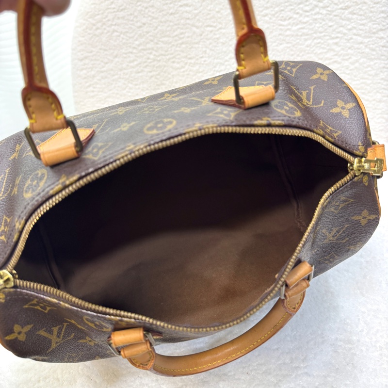 路易威登LV Speedy Bandoulière 30 原花背帶款手提斜背波士頓包 M41112-8