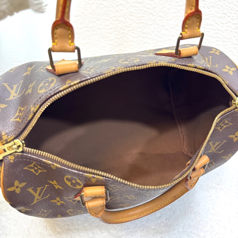 路易威登LV Speedy Bandoulière 30 原花背帶款手提斜背波士頓包 M41112-9
