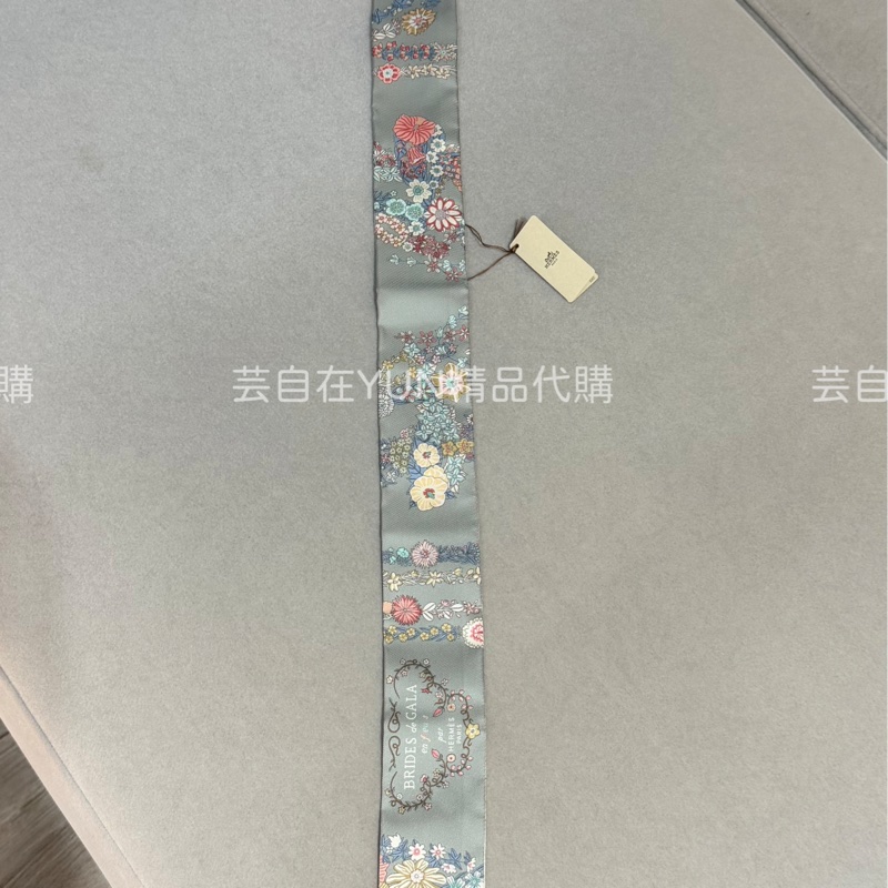 全新 愛馬仕 Hermes 2025年最美的 Twilly絲巾 華麗的繮轡花卉版-5