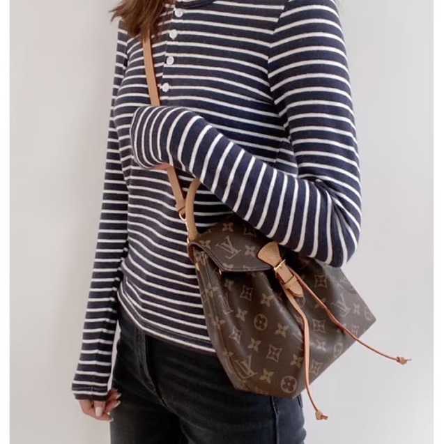 絕版晶片路易威登LV Montsouris BB 原花束口磁吸後背包 M45502-9