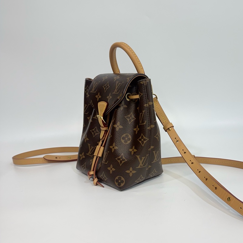 絕版晶片路易威登LV Montsouris BB 原花束口磁吸後背包 M45502-13