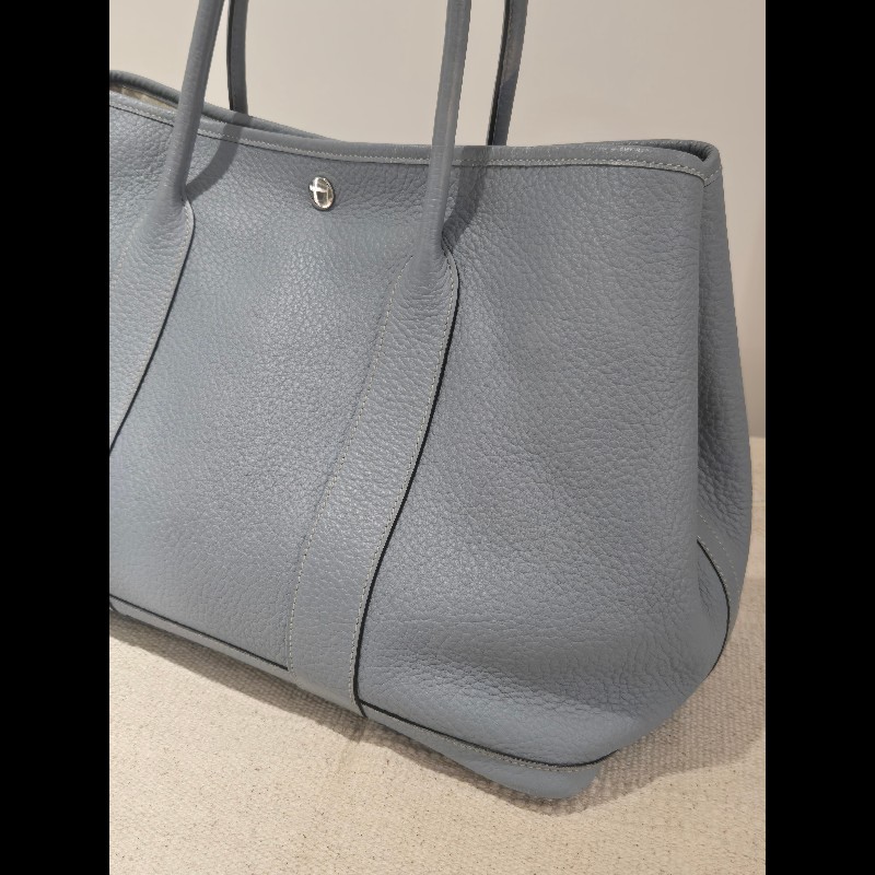 經典愛馬仕入坑首選 ✨ Hermes 愛馬仕 Garden Party 36 氣質灰藍 霧霾藍 手提包 肩背包 gp36-7