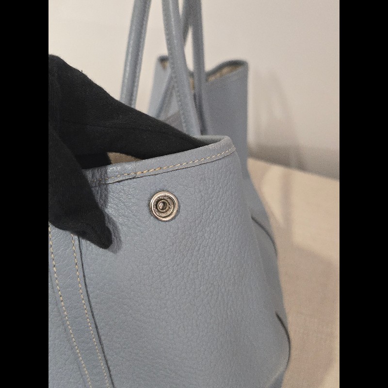 經典愛馬仕入坑首選 ✨ Hermes 愛馬仕 Garden Party 36 氣質灰藍 霧霾藍 手提包 肩背包 gp36-20