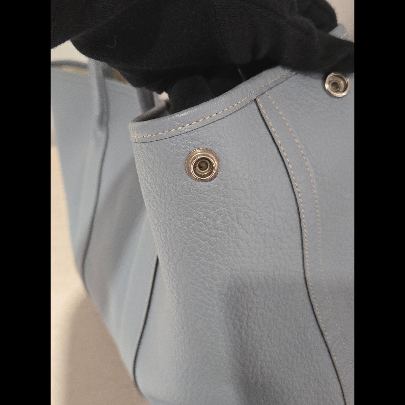 經典愛馬仕入坑首選 ✨ Hermes 愛馬仕 Garden Party 36 氣質灰藍 霧霾藍 手提包 肩背包 gp36-21