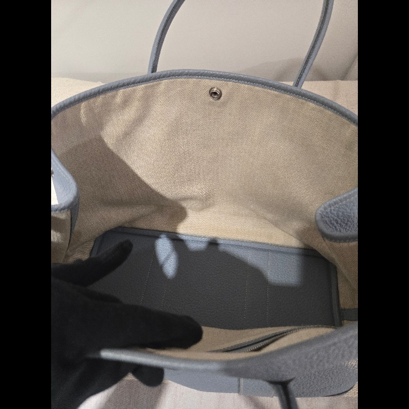 經典愛馬仕入坑首選 ✨ Hermes 愛馬仕 Garden Party 36 氣質灰藍 霧霾藍 手提包 肩背包 gp36-55