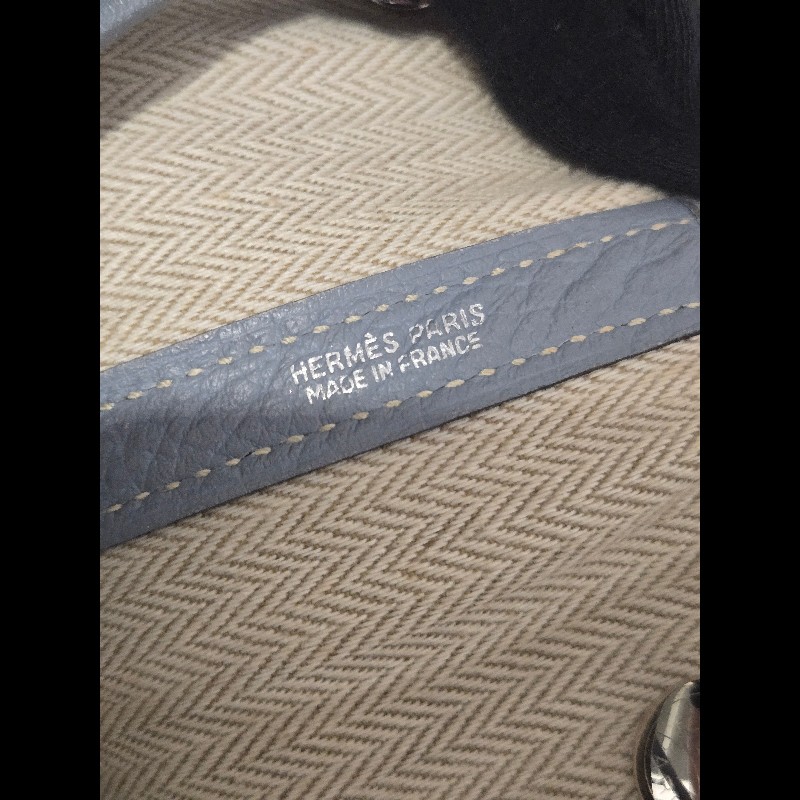 經典愛馬仕入坑首選 ✨ Hermes 愛馬仕 Garden Party 36 氣質灰藍 霧霾藍 手提包 肩背包 gp36-56
