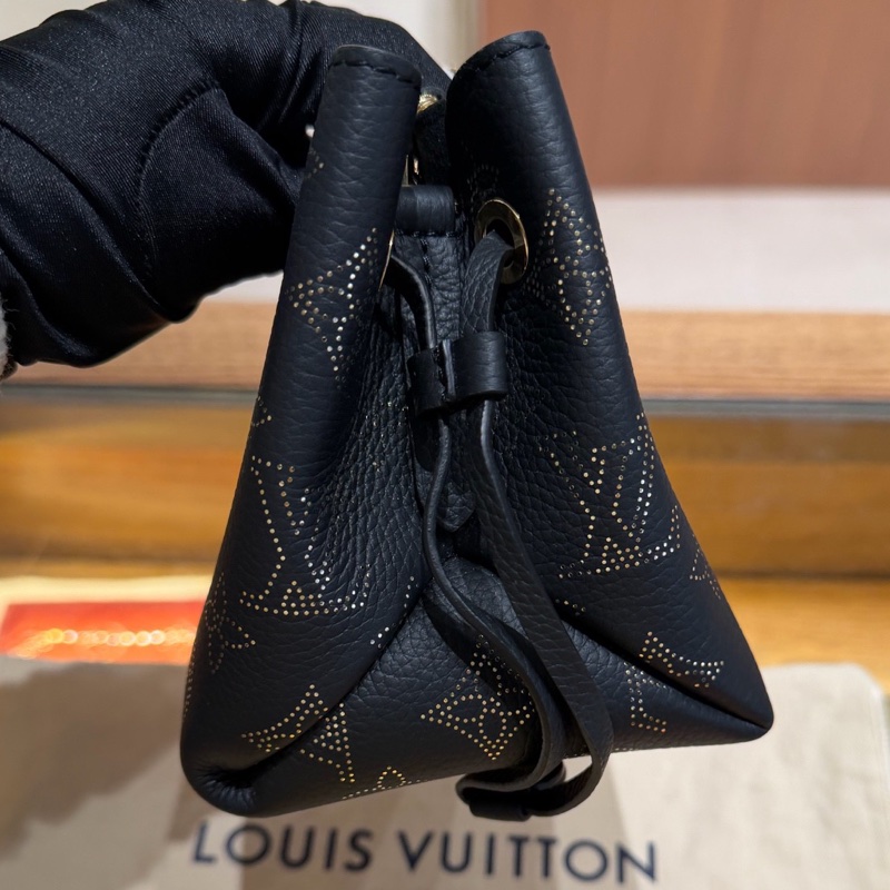 Louis Vuitton 路易威登 月光女神 黑金小水桶 附件：塵袋 肩帶-3