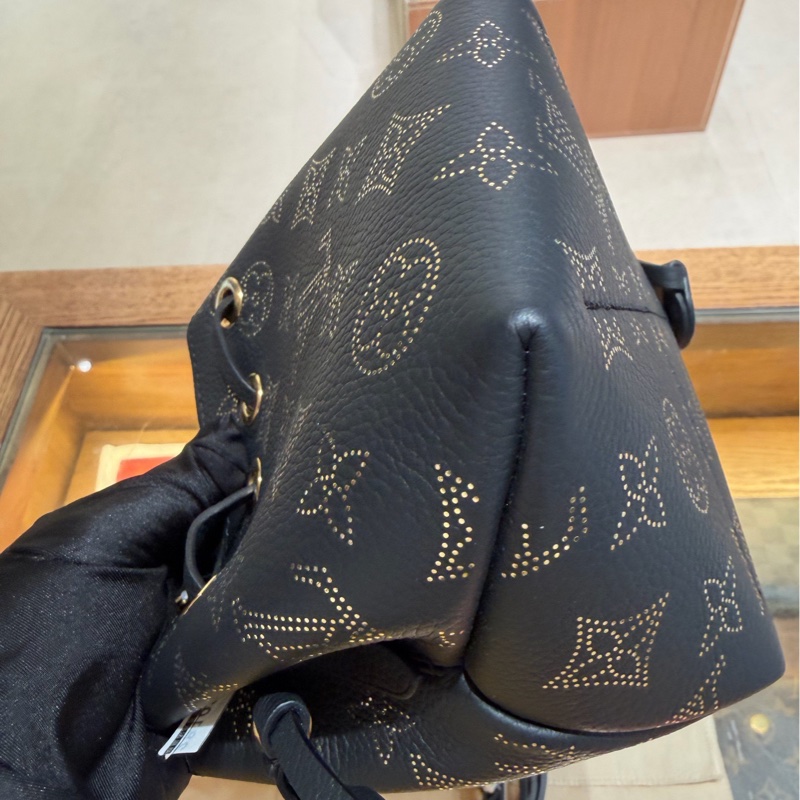 Louis Vuitton 路易威登 月光女神 黑金小水桶 附件：塵袋 肩帶-7