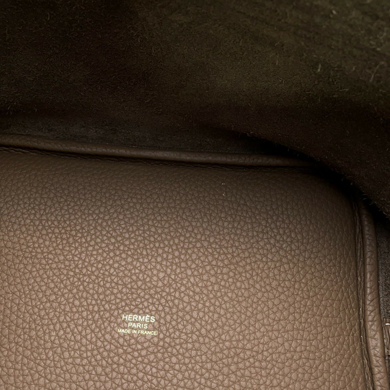 愛馬仕 Picotin Lock MM 手提包，灰褐色，Taurillon Clemence 皮革，Z 字印記。鎖扣，Picotin，女士愛馬仕-7