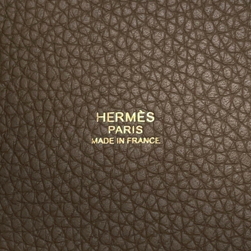 愛馬仕 Picotin Lock MM 手提包，灰褐色，Taurillon Clemence 皮革，Z 字印記。鎖扣，Picotin，女士愛馬仕-10