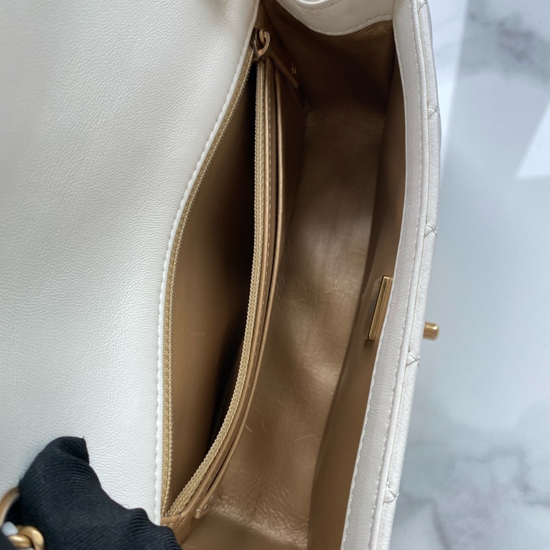 Chanel 白金 cf mini 金球款-7