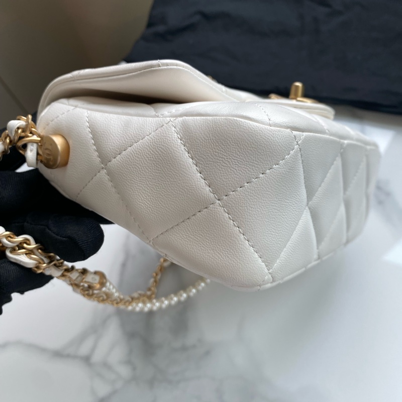Chanel 白金珍珠調節扣 cf mini-5