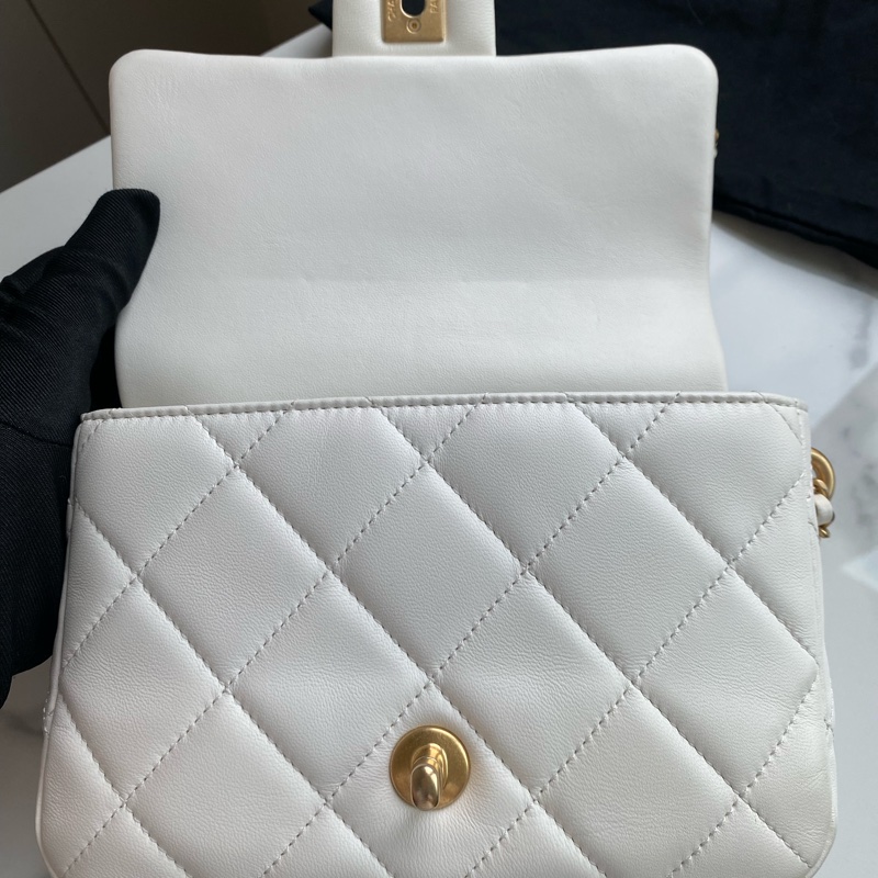 Chanel 白金珍珠調節扣 cf mini-17