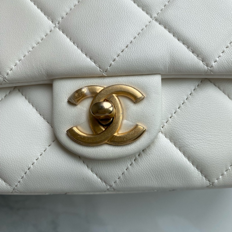 Chanel 白金珍珠調節扣 cf mini-19