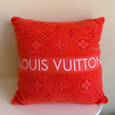 ❣️【NS級-全新閒置品】 LV橘紅正方抱枕